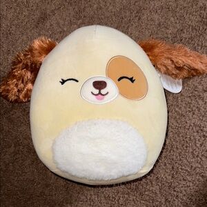 Squishmallows Brown and Cream Dog Plush ‘Harris’ 11 Inch